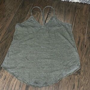 Green, gray chaser tank top